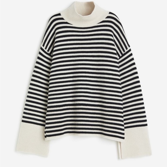 H&M premium striped wool sweater - Picture 1 of 12